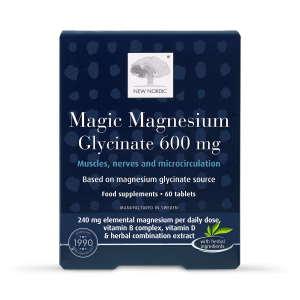 New Nordic Magic Magnesium Glycinate 600mg 60 Tablets